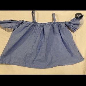 Off the shoulder shirt from Zara!!